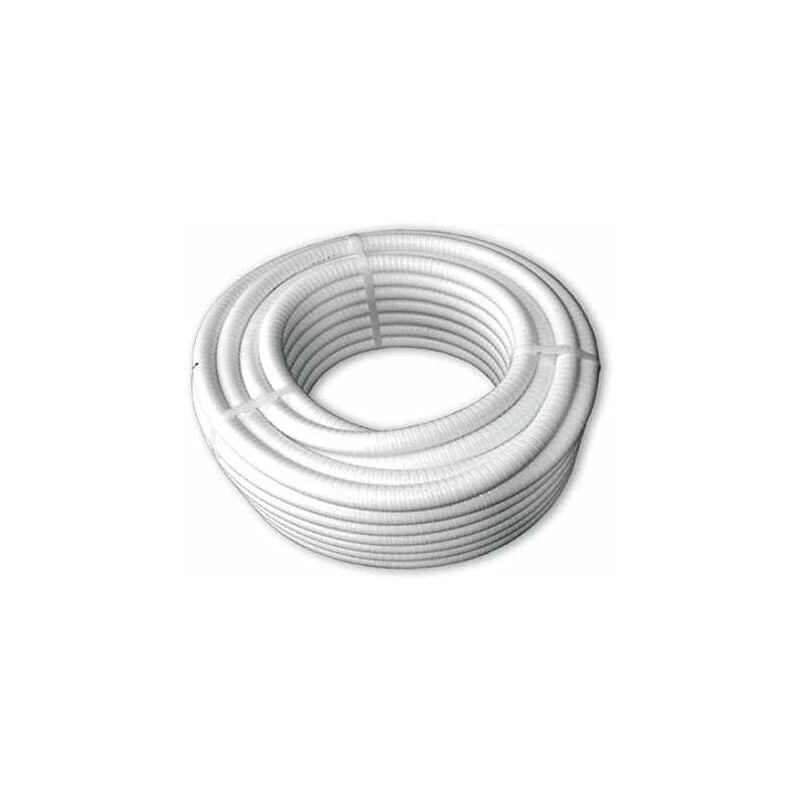 Espiroflex - Couronne 25m Tuyau Blanc Piscine pvc Pression Souple Semi-Rigide à coller diamètre 50mm extérieur