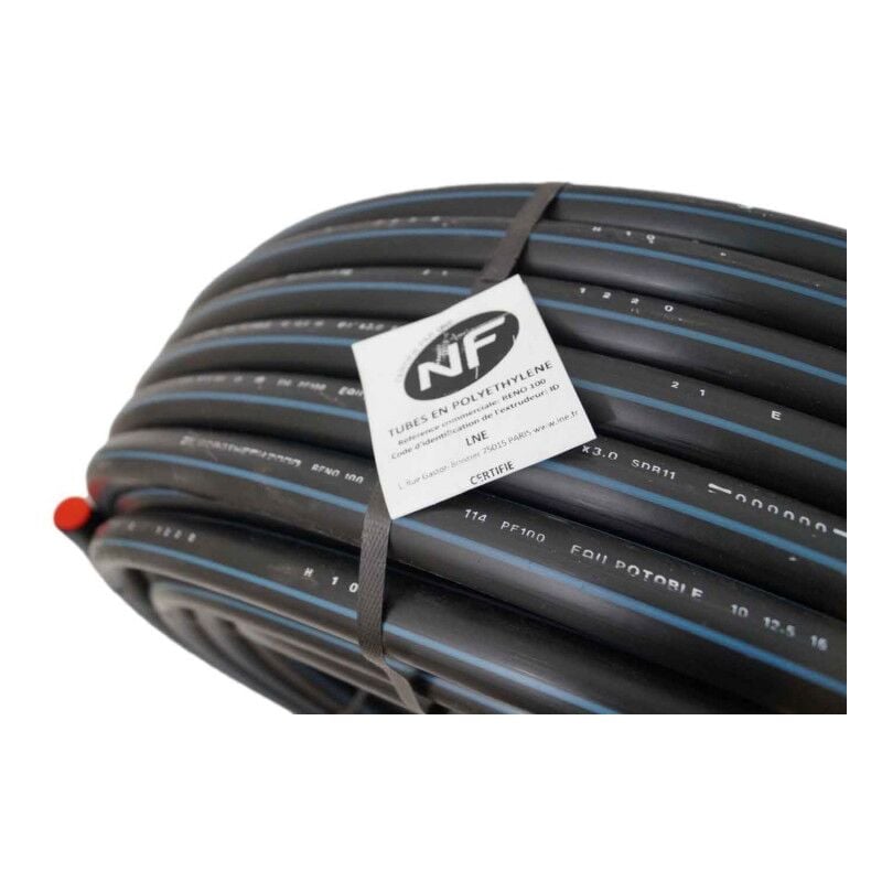 Couronne de 50m tuyau pehd eau potable Ø32 PN16