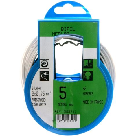 COURONNE 5M HO3VHH 2X0,75 BLANC PROFIPLAST PRP522711