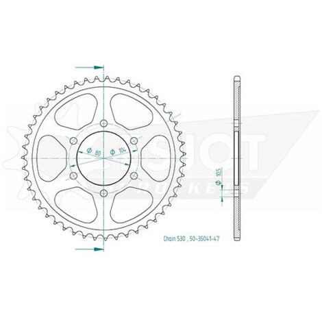 Couronne Acier compatible avec la marque BMW - 525 - 47 Dents - Similaire JTR6 - Made in Germany