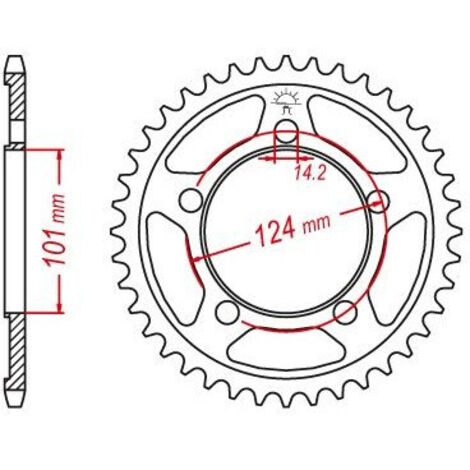 Couronne Acier KTM - 525 - 41 Dents - Similaire JTR898 - Made in Germany