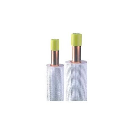 Couronne bi-tubes cuivre isolées BS2D0 M1 0,8 mm 1/4-1/2 20 mètres - EID