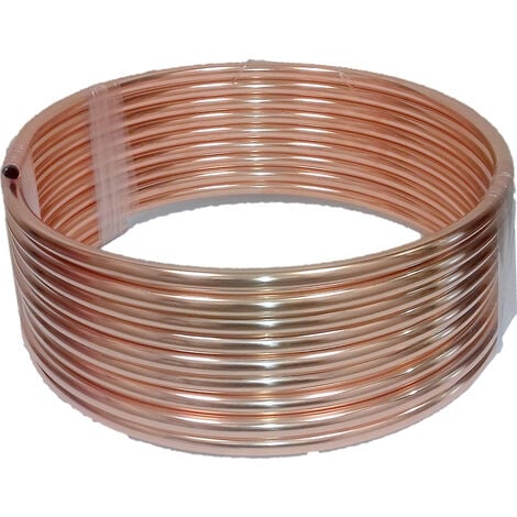 BRICOLOGISTIC Couronne de cuivre recuit diamètre 12 mm, 10 mètres Copper Distribution