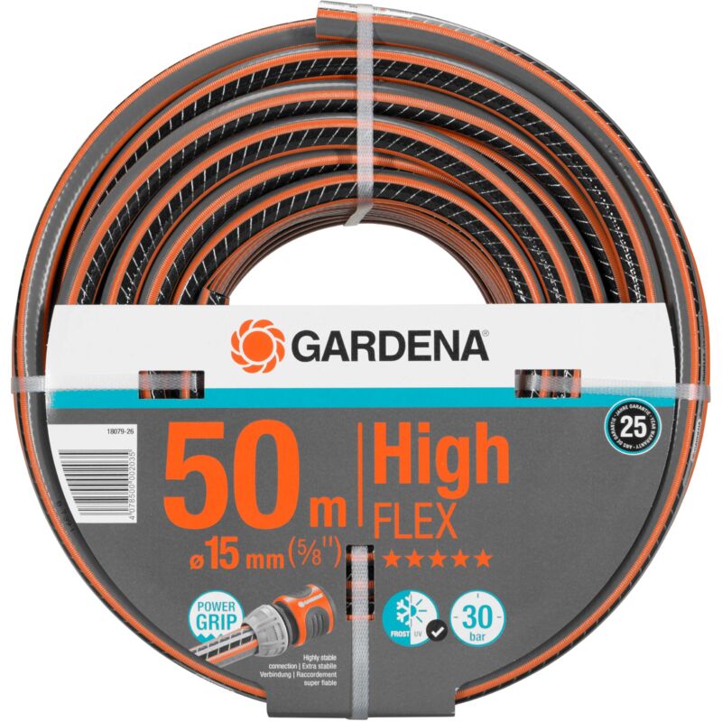 Tuyau d'arrosage Comfort HighFLEX 15 mm (5/8'') 50 m (18079-26) - Gardena