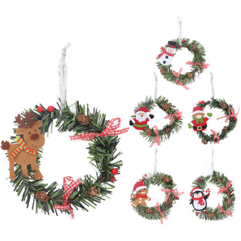 Couronne de bougie de Noël décorative avec baies rouges et pommes de pin pour centre de table