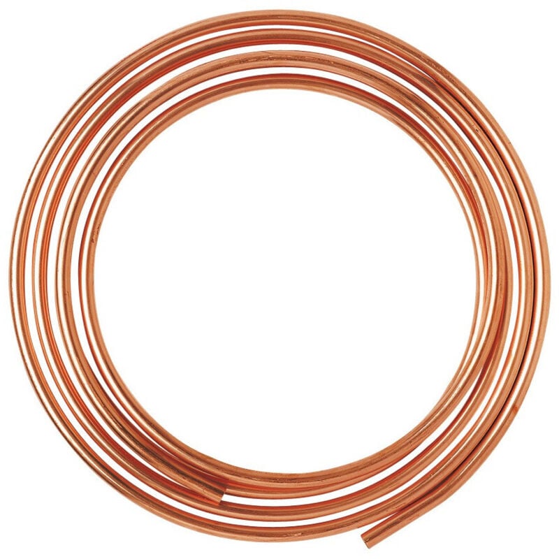 Couronne de cuivre recuit diamètre 12 mm, 10 mètres