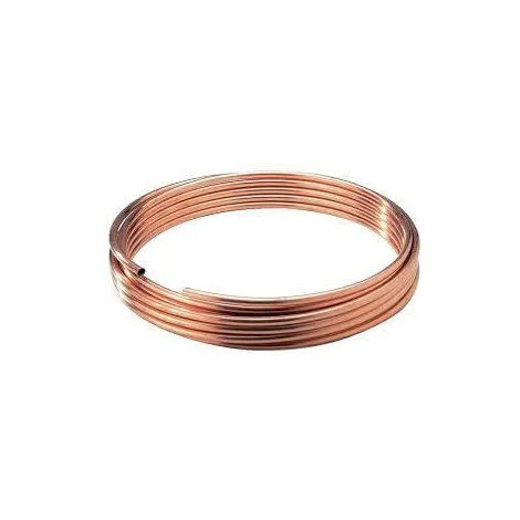 Couronne de cuivre recuit diamètre 8mm, 10 mètres