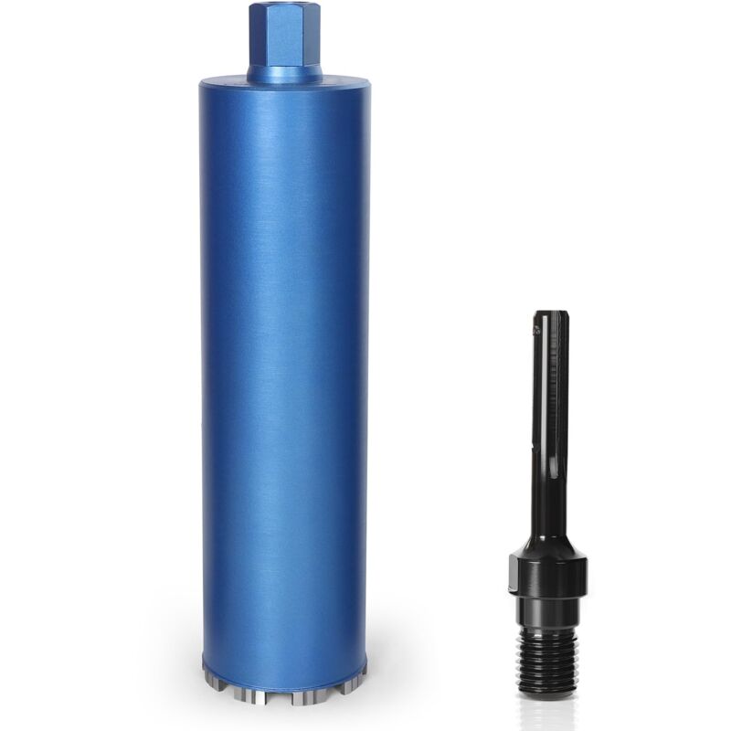 Xiiw - Drive de forage diamant foret de noyau, y compris sds-max, ø 82 mm, longueur totale 460 mm, sec sec à sec diamant de la couronne alésale du