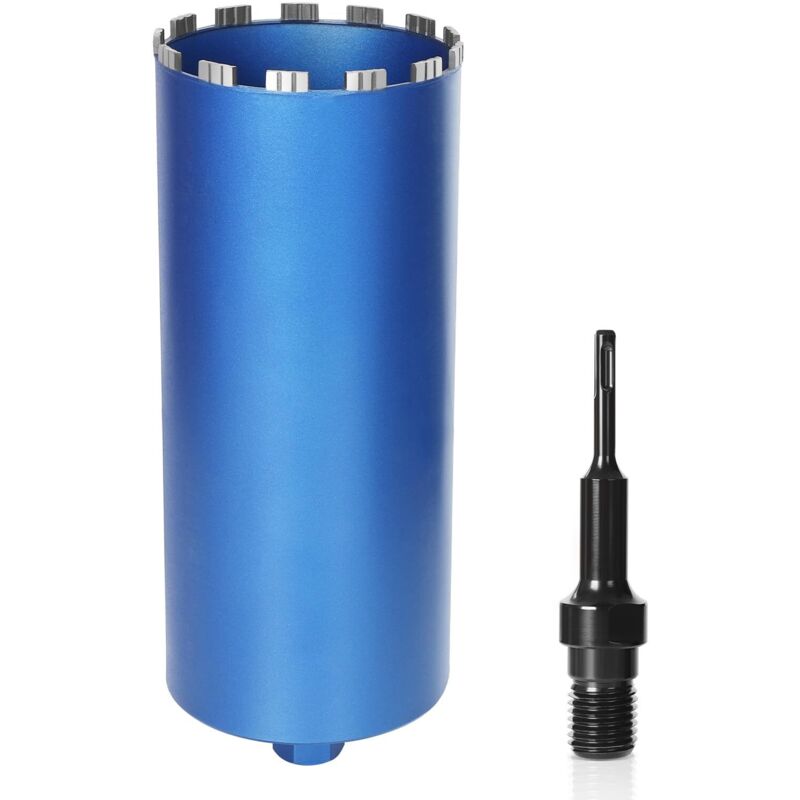 Xiiw - Drive de forage diamant foret de noyau, y compris sds-max, ø 82 mm, longueur totale 460 mm, sec sec à sec diamant de la couronne alésale du