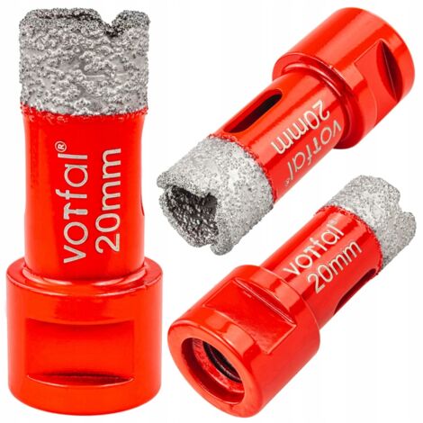 Couronne de foreuse diamantée 20 mm M14 pour grès carreaux pierre émail