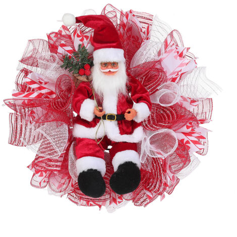 Couronne de Noël, ornements de couronne, accessoires de fête de vacances, décoration de fenêtre, mise en page de scène, pendentif