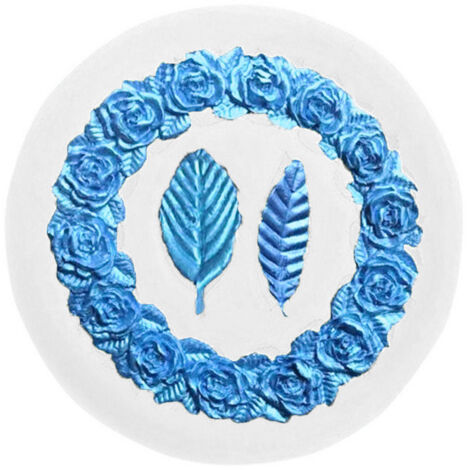 Couronne de Roses en Silicone pour Pâtisserie DIY - Moule à Gâteau pour Mariage et Fête de la Saint-Valentin