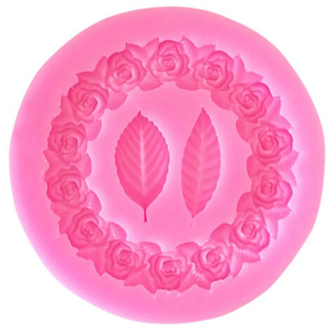 Couronne de Roses en Silicone pour Pâtisserie DIY - Moule à Gâteau pour Mariage, Saint-Valentin et Fêtes
