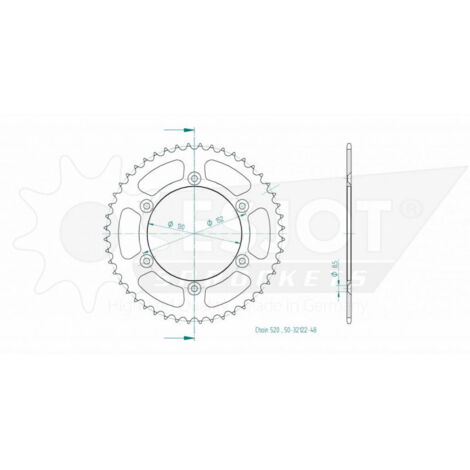 Couronne de transmission Esjot pour moto Aprilia 450 SXV 2006 à