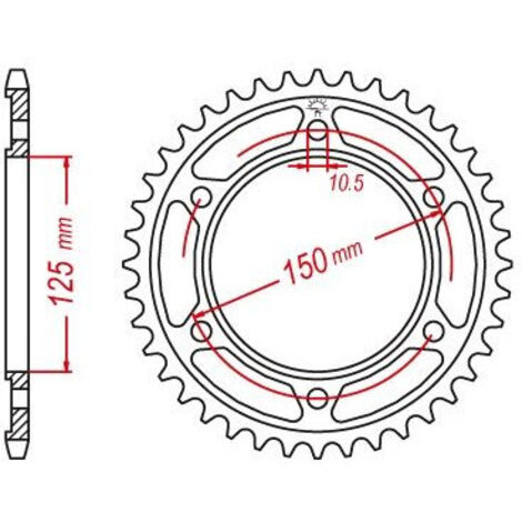 Couronne de transmission Esjot pour Moto KTM 950 Adventure 2003 à