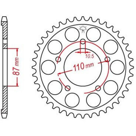 Couronne de transmission Esjot pour Moto Suzuki 650 Sv N 1999 à