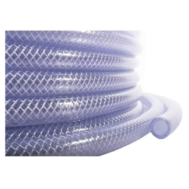 Tuyau clair renforcé 10 x 15 mm , 50 mètres