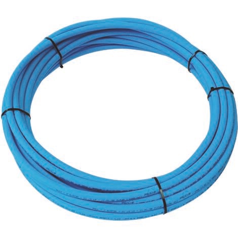 Couronne de tube PER Ø16 nu bleu - longueur 15m