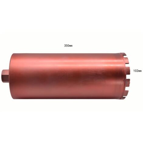 Couronne Diamant Ø 102mm pour carotteuse Forage à Sec et Humide Trépan Diamant Maçonnerie Béton carotteuse