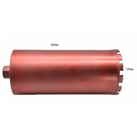 Couronne Diamant Ø 120mm pour carotteuse Forage à Sec et Humide Trépan Diamant Maçonnerie Béton carotteuse
