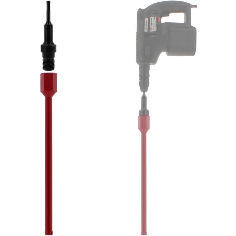 Couronne diamant ø 22 mm avec adaptateur pour perceuse et perforateur SDS-plus