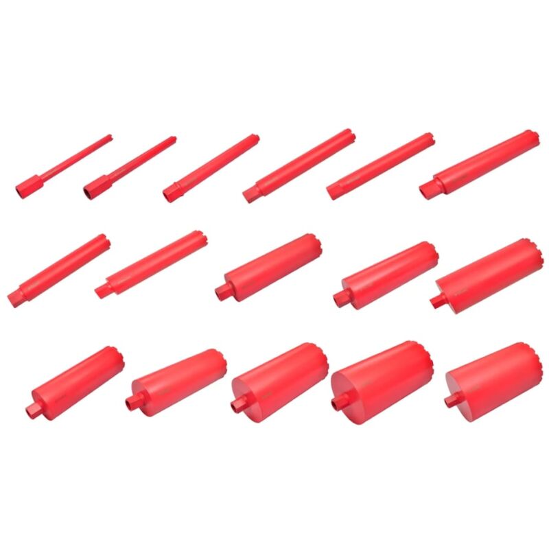 Couronne diamant pour carotteuse 16 pièces vidaXL