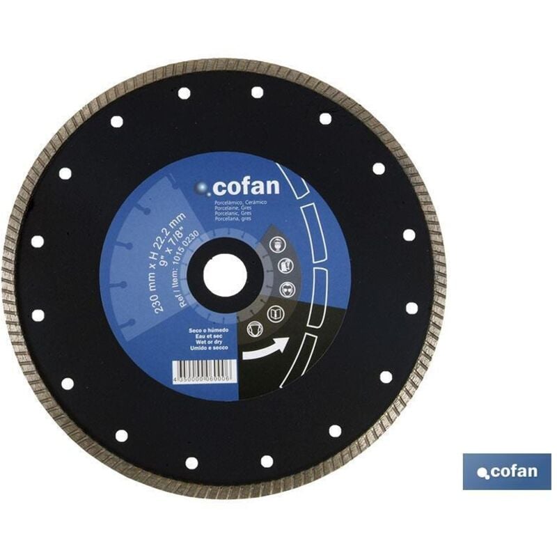 Disque Diamant Turbo Extra-fin 230mm.
