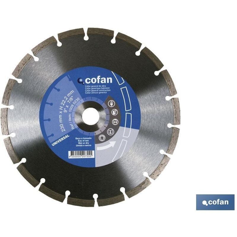 Disque diamanté universel Basic 230 mm.