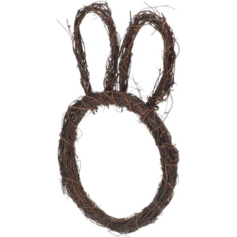 Couronne en rotin en forme de lapin, petite guirlande à faire soi-même