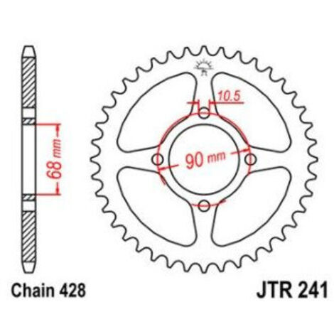 Couronne Mtx 80 R 1988 - 428 - 45 Dents - Similaire JTR241