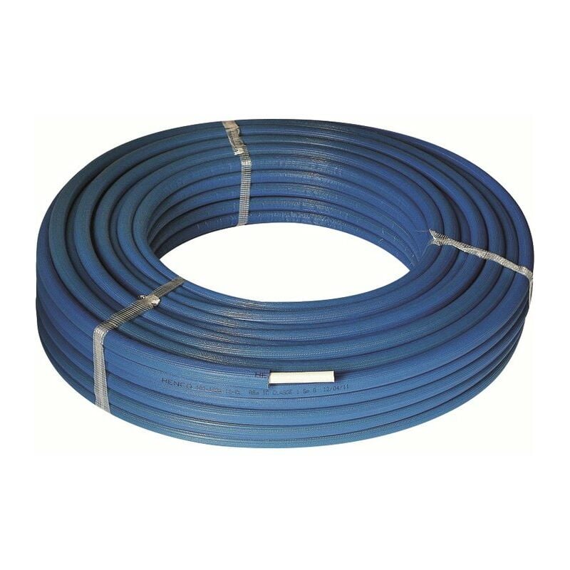 Tube multicouche pré-isolé RIXc Henco bleu - diamètre20 mm - L.50 m