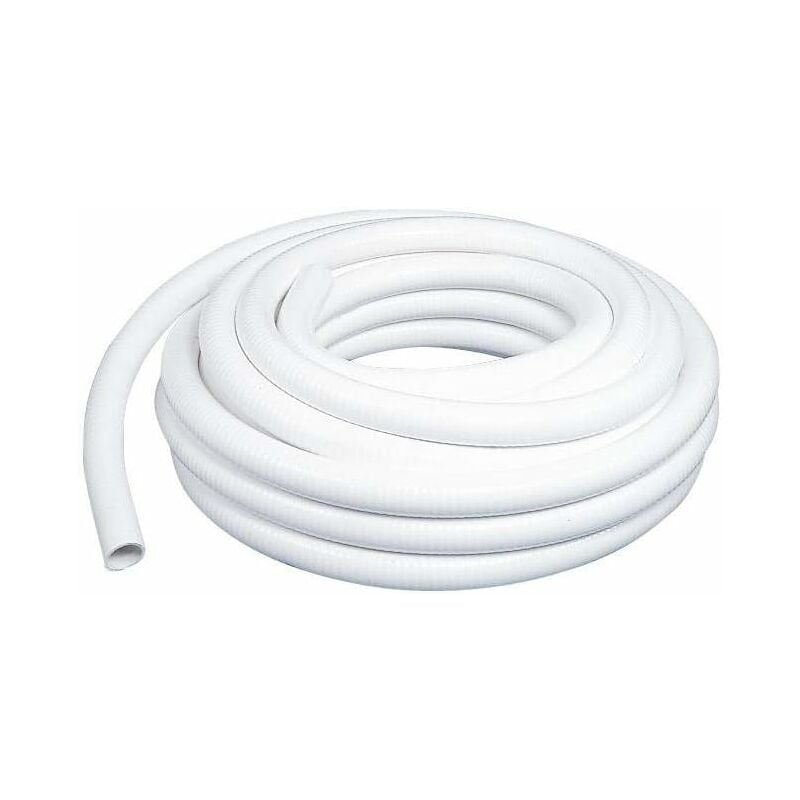Espiroflex - Couronne Rouleau 10M Tuyau pvc Blanc Pression Souple à coller ø 32mm diamètre/Bassins et Piscines
