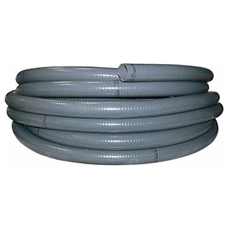 Couronne Rouleau 5M Tuyau PVC Gris Pression Souple à coller Ø 63mm diamètre/Bassins et Piscines
