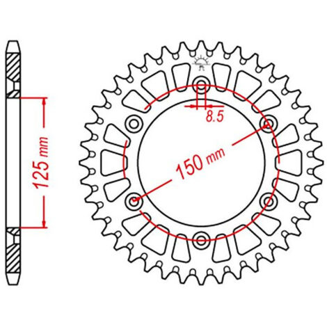 Couronne transmission Esjot pour moto KTM 400 SXC 1998 à 1999 50