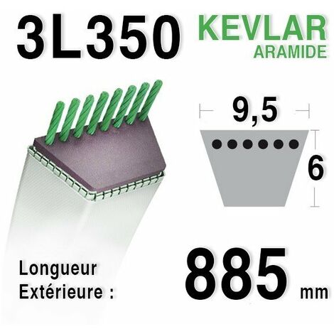 Courroie 3l35 - 9,5 mm x 885 mm