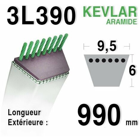 Courroie 3l39 - 9,5 mm x 990 mm