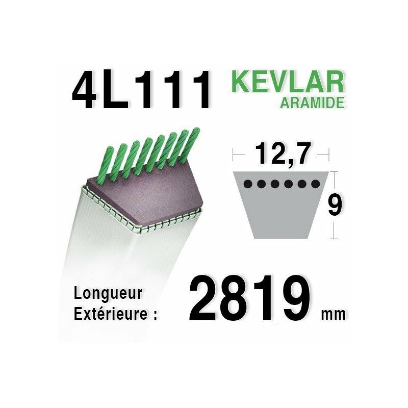 Courroie 4L1110 - 4L111 AYP 165631 MTD 7540634 HUSQVARNA 531007551 - 532165631