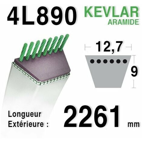 AUTRES Courroie 4L890 - 4L89 HUSQVARNA - AMF - AYP - BERNARD LOISIRS - 124525 - 126520 -303241