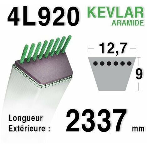 AUTRES Courroie 4L920 - 4L92 AYP 371240d3ra -106863 -108597 -108310 -6943r -130969 HUSQVARNA 532130969 JOHN DEERE gx20241