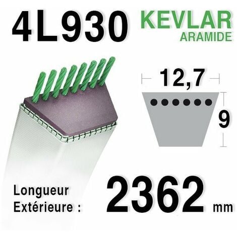 AUTRES Courroie 4L930 - 4L93 AYP - ROPER 120301 - 180215 AMF - NOMA 303243 MURRAY 37 x 31 JOHN DEERE m112674