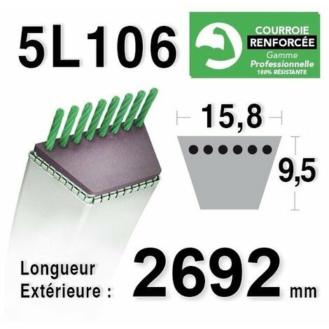 Courroie 5L1060 - 5L106 - MTD 754-0631 - 7540631 - 954-0631 - 9540631
