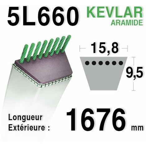 Courroie 5L660 - 5L66 MTD 7540127 - 90-47-230 - 75404211