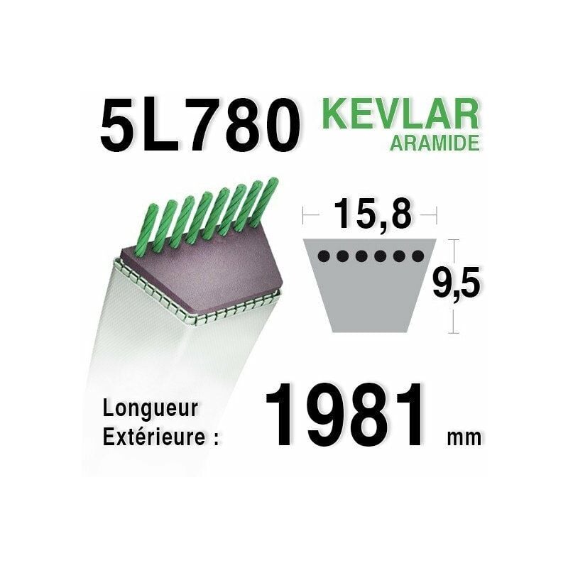 Courroie 5L780 - 5L78 AMF - NOMA 57298 - 141502 - 300680