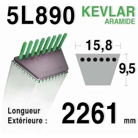 Courroie 5L890 - 5L89 AYP - HUSQVARNA - JONSERED - 180808 - 532180808