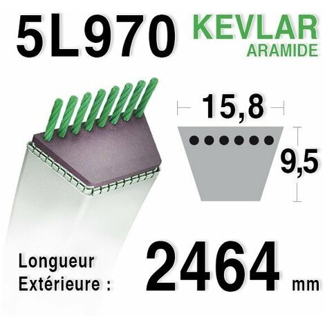 Courroie 5L970 MTD 7540479 - 75404087 - 7540492 MURRAY 321205 AYP - ROPER 174883