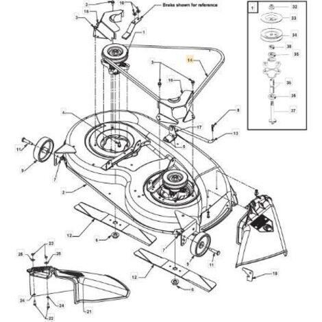 COURROIE (754-0329A) ORIGINAL STIGA - 120001251/0