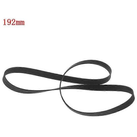 Courroie caoutchouc haute qualité pour platine vinyle, lecteur CD/DVD - Longueur pliée 19,2 cm - Remplacement durable