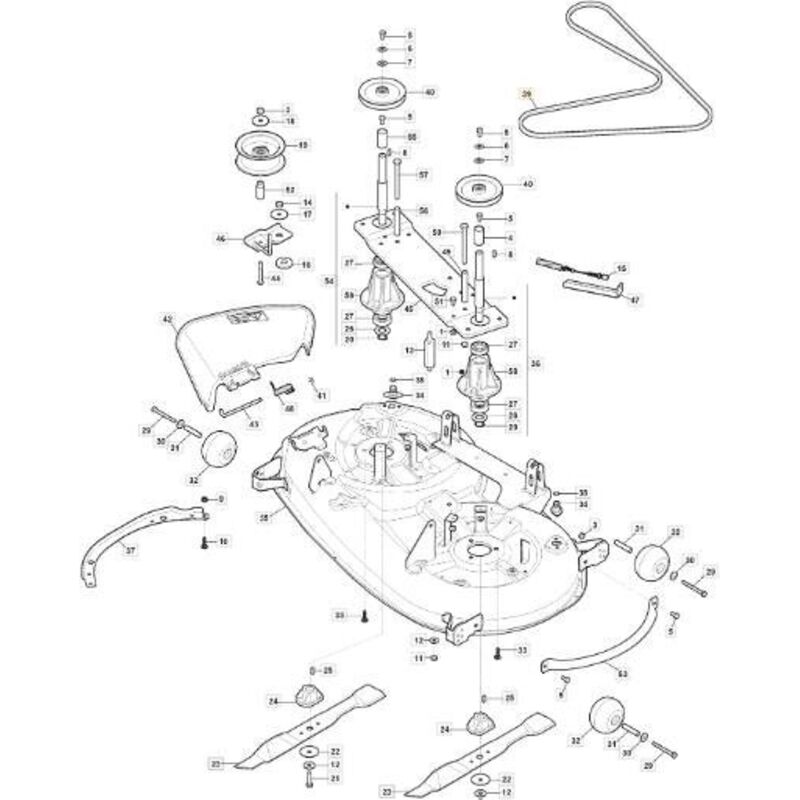 Castelgarden - Courroie de coupe autoportée ggp - 135062028/0