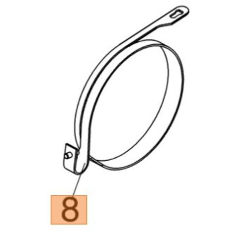 COURROIE DE FREIN POUR TRONÇONNEUSE MODÈLES GS 650 GS 651 ORIGINAL OLEOMAC 50250046R