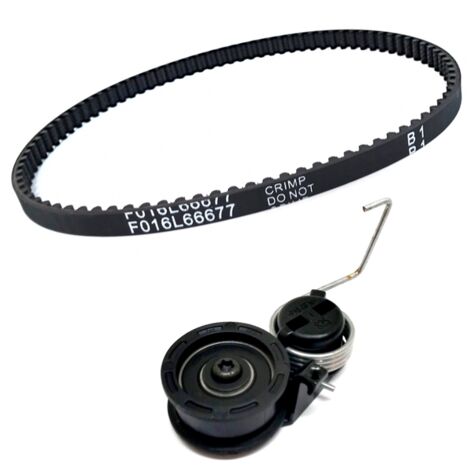 Courroie de gazon et tendeur de courroie pour BOSCH ROTAK 32 et BOSCH ARM 32 (F016L66677 + F016L68711)